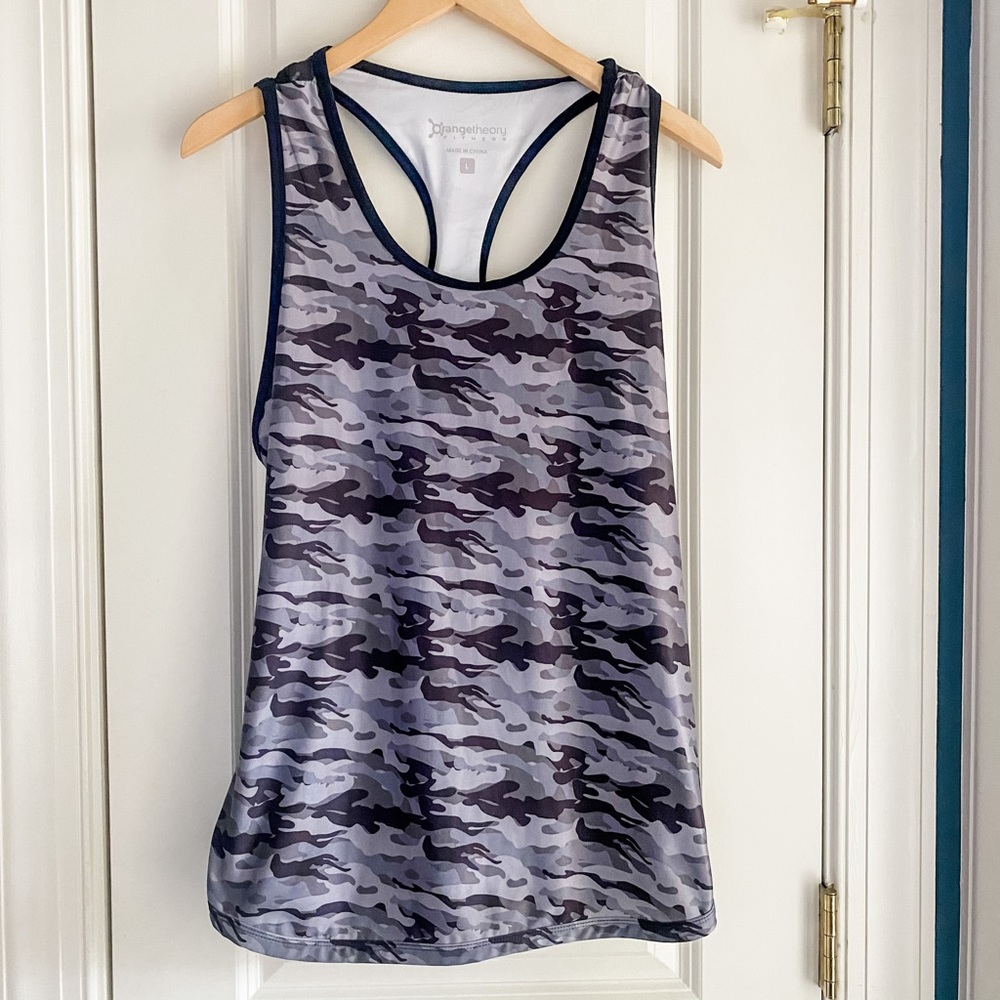 OTF. Orangetheory Fitness Camo Tank Size L